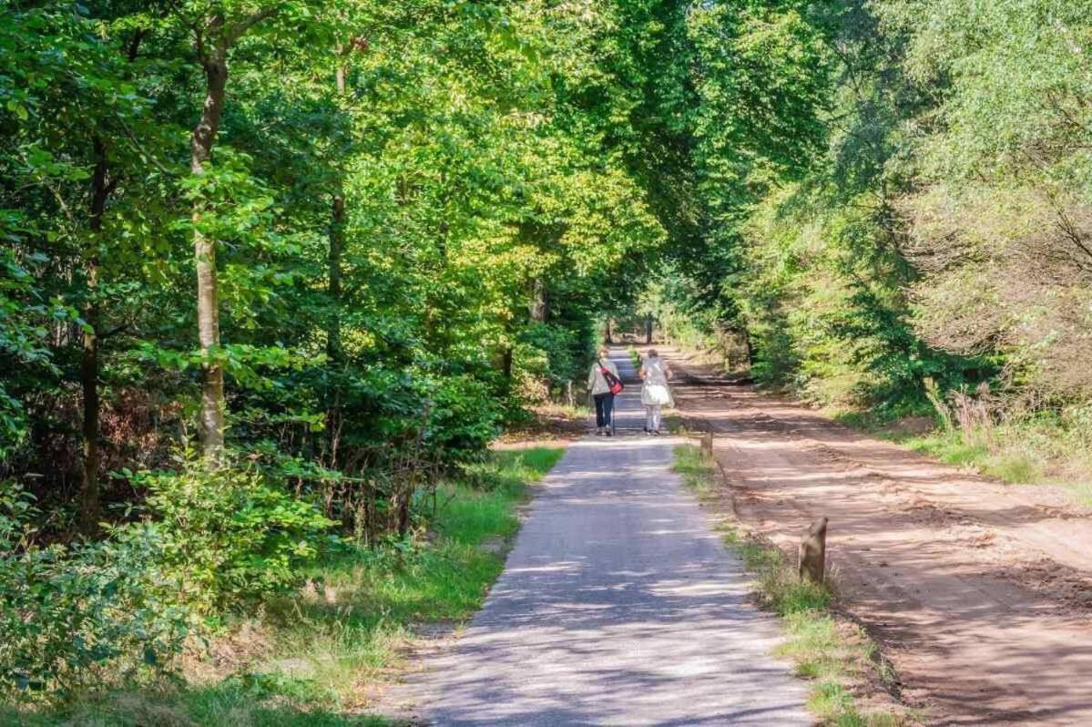 Вилла Charmant Chalet Op Een Bospark Op De Veluwe Пюттен Экстерьер фото